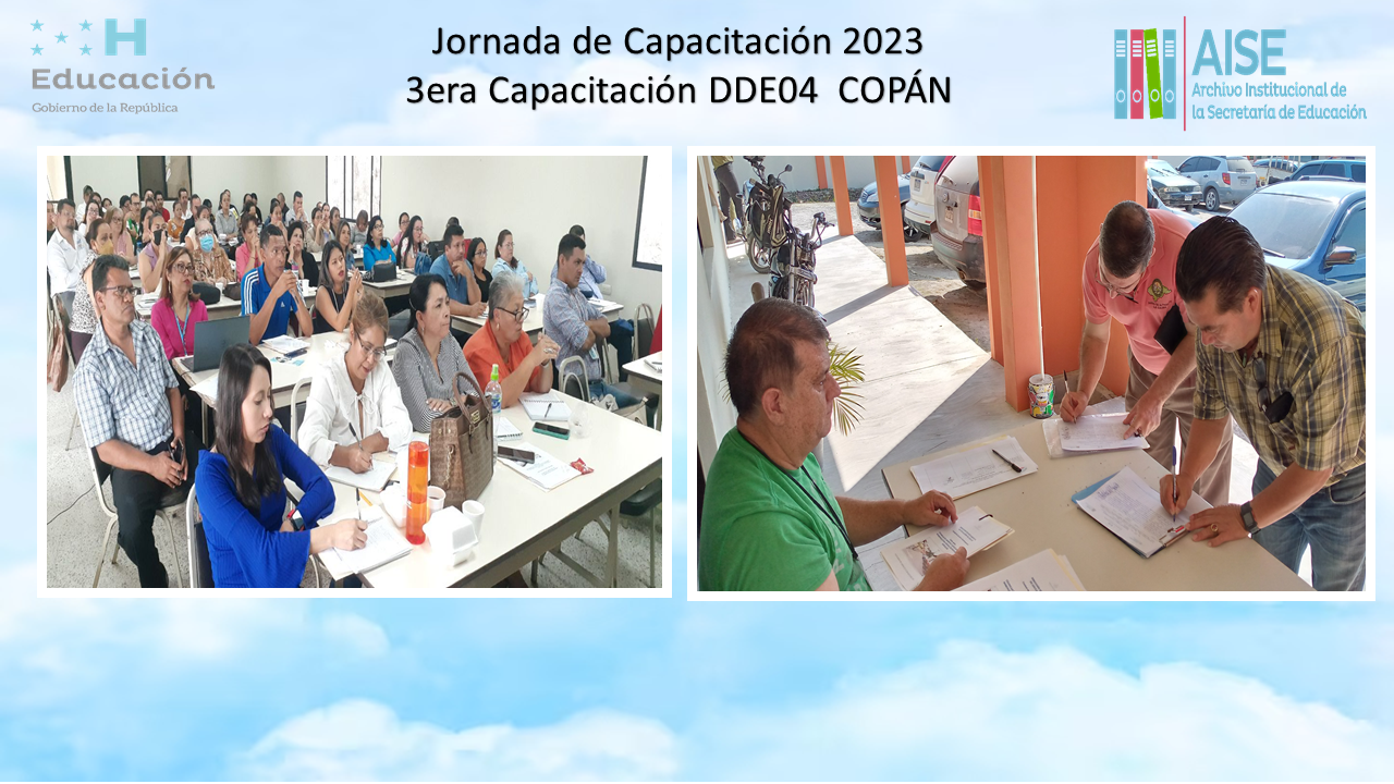 71.- 3Era Jornada de Capacitación DDE04 COPÁN