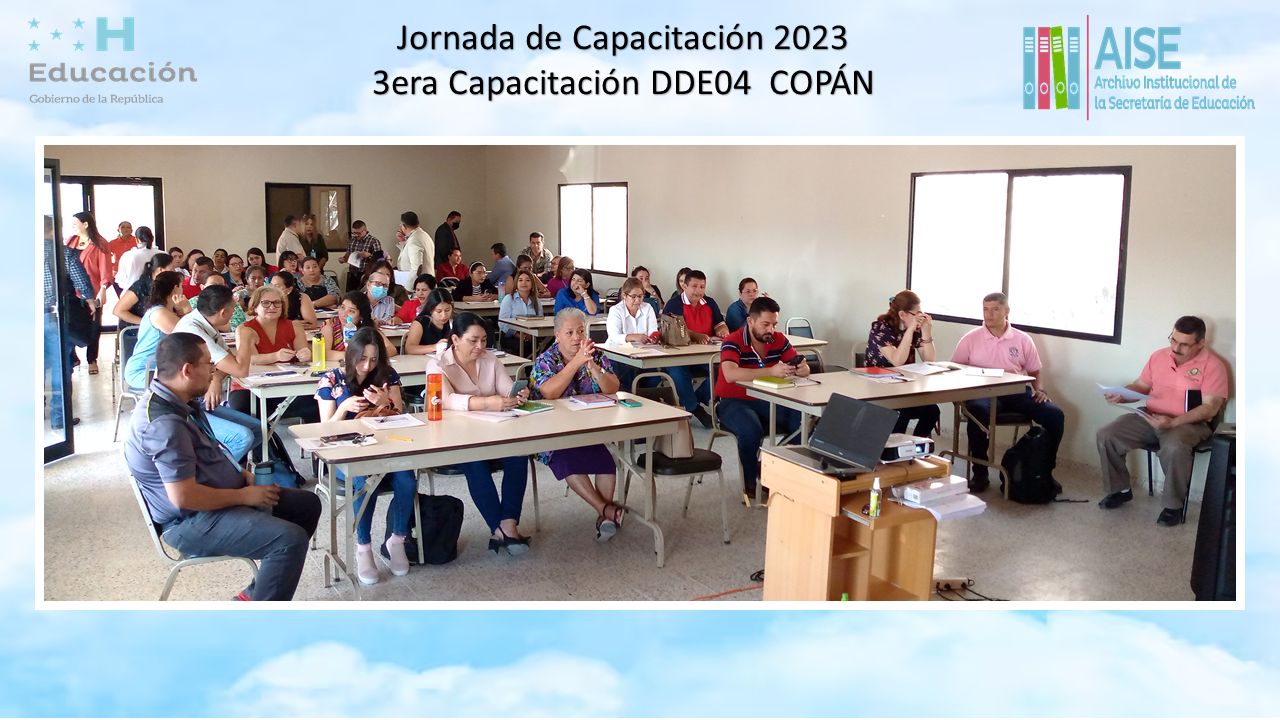 71.- 3Era Jornada de Capacitación DDE04 COPÁN