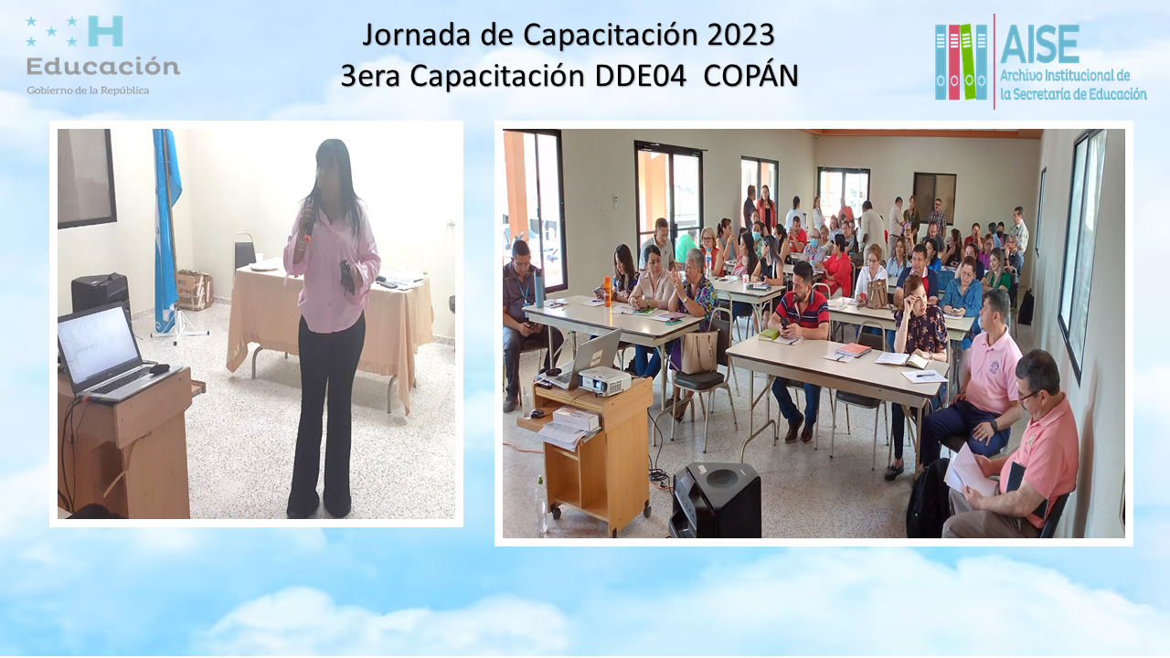 71.- 3Era Jornada de Capacitación DDE04 COPÁN