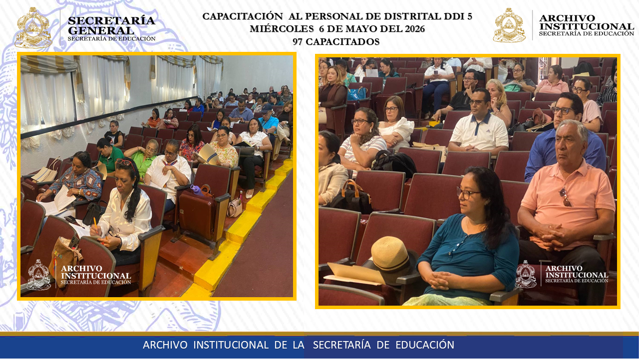 122.- CAPACITACION A LA DIRECCION DISTRITAL # 5 DDI0801 - 5