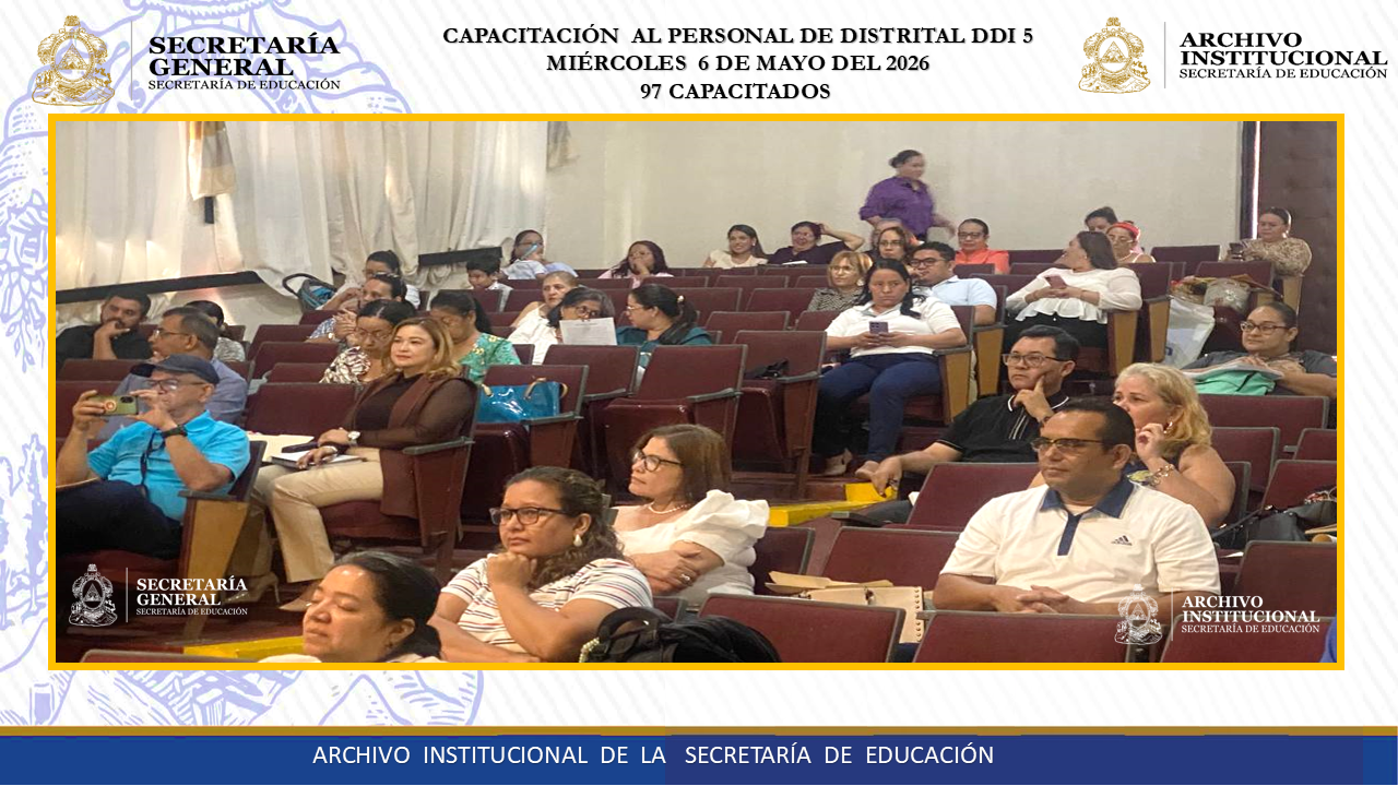 122.- CAPACITACION A LA DIRECCION DISTRITAL # 5 DDI0801 - 5