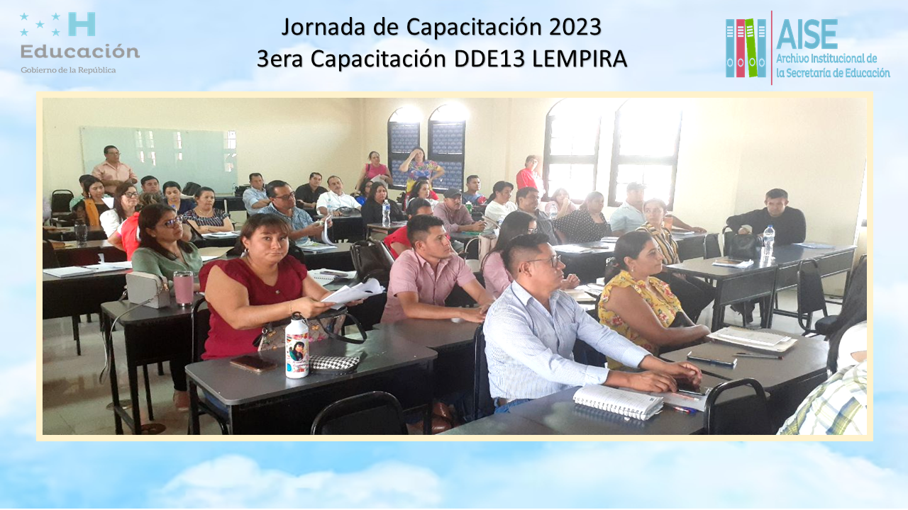 72.- 3era Jornada de Capacitación DDE13 LEMPIRA