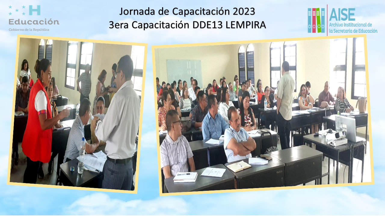 72.- 3era Jornada de Capacitación DDE13 LEMPIRA