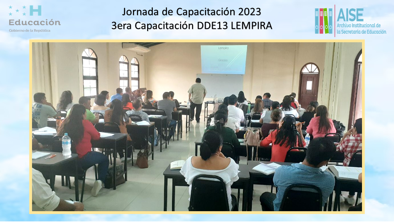 72.- 3era Jornada de Capacitación DDE13 LEMPIRA