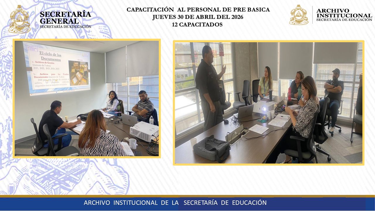 121.- CAPACITACION UNIDAD DE PRE - BASICA