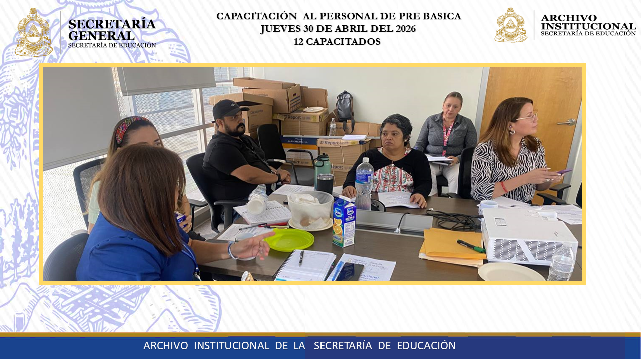 121.- CAPACITACION UNIDAD DE PRE - BASICA