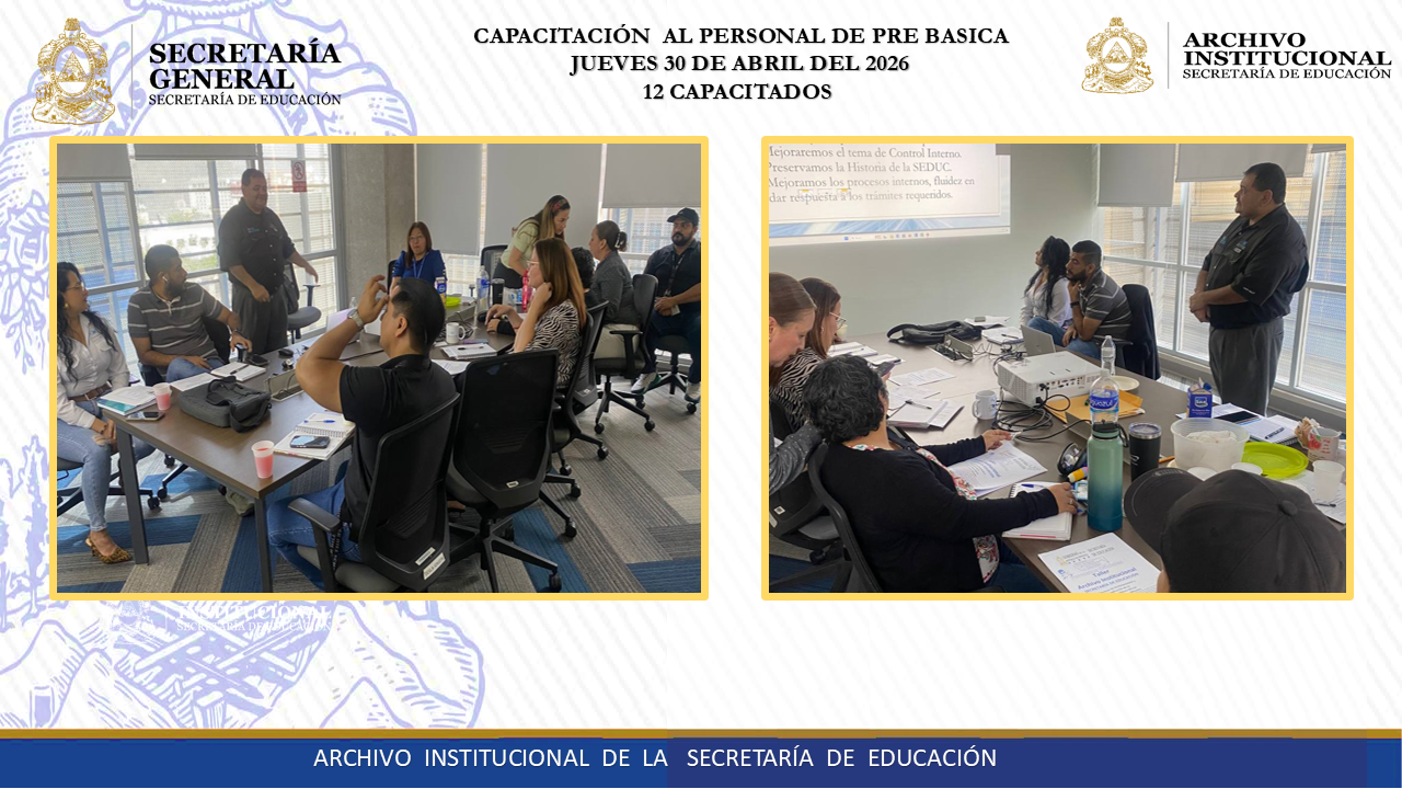 121.- CAPACITACION UNIDAD DE PRE - BASICA