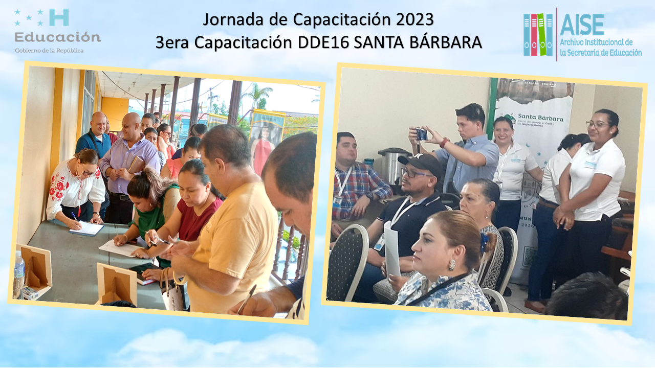 73.- 3era Jornada de Capacitación DDE16  Santa Bárbara