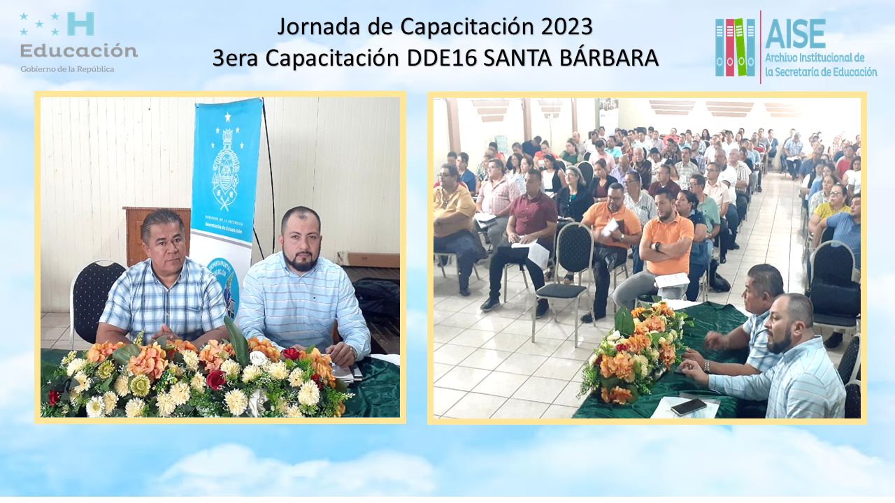 73.- 3era Jornada de Capacitación DDE16  Santa Bárbara