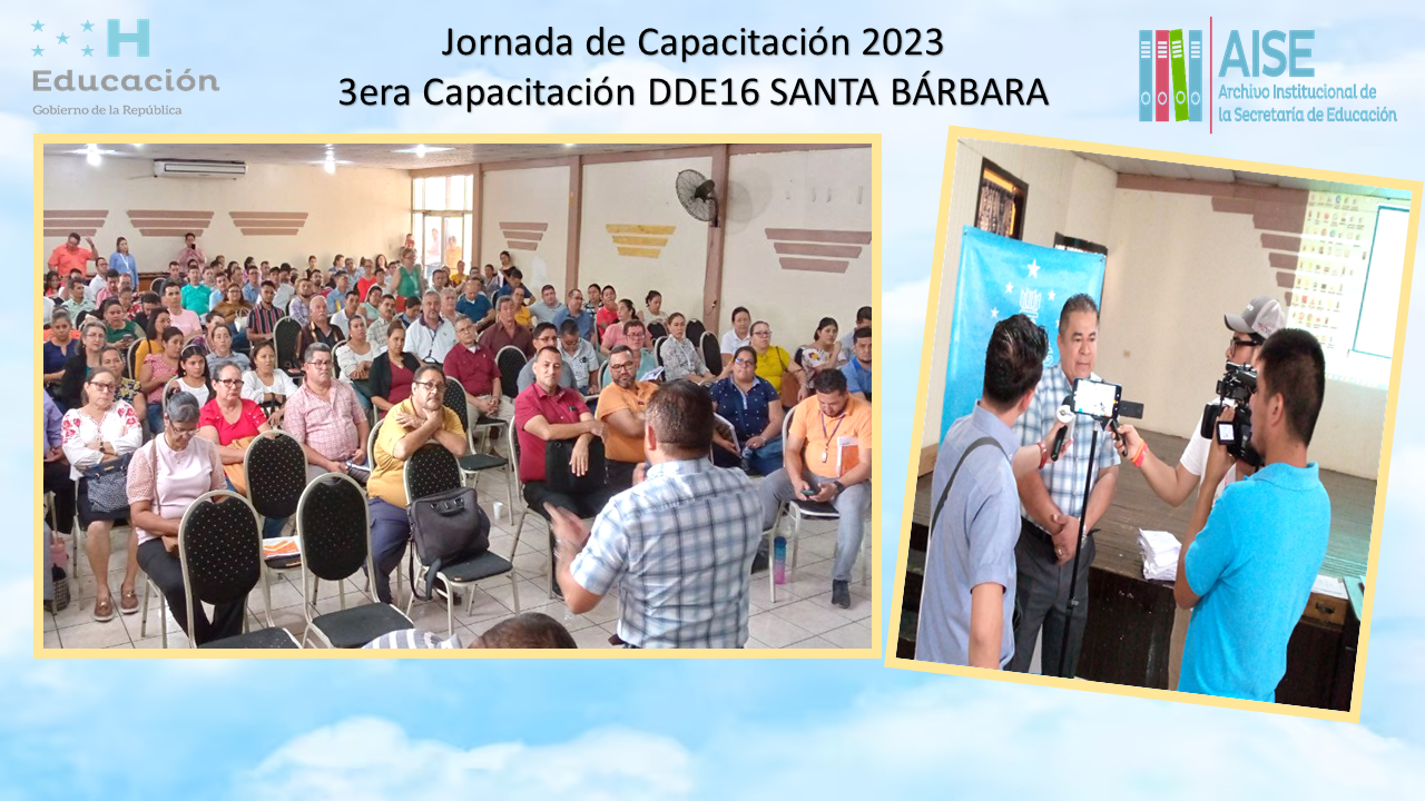 73.- 3era Jornada de Capacitación DDE16  Santa Bárbara