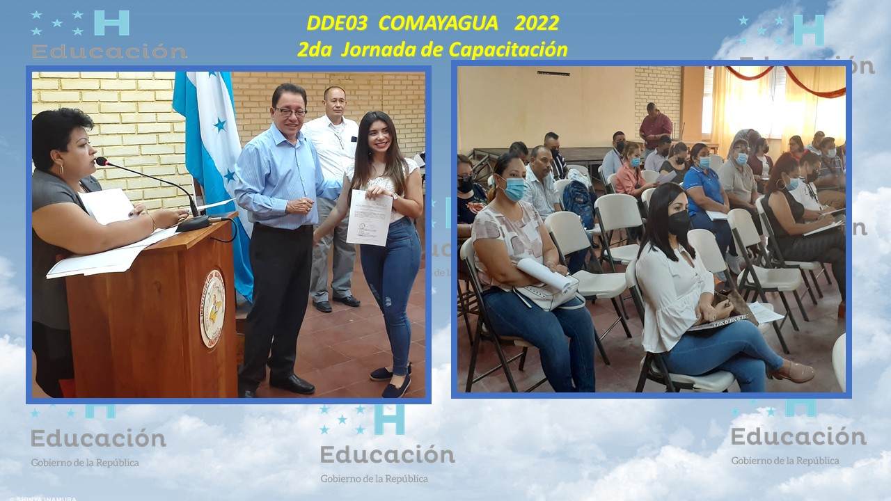 62.- DIRECCIÓN DEPARTAMENTAL DE COMAYAGUA  DDE 03  2DA JORNADA DE CAPACITACIÓN 