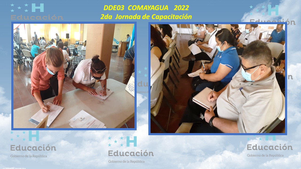 62.- DIRECCIÓN DEPARTAMENTAL DE COMAYAGUA  DDE 03  2DA JORNADA DE CAPACITACIÓN 