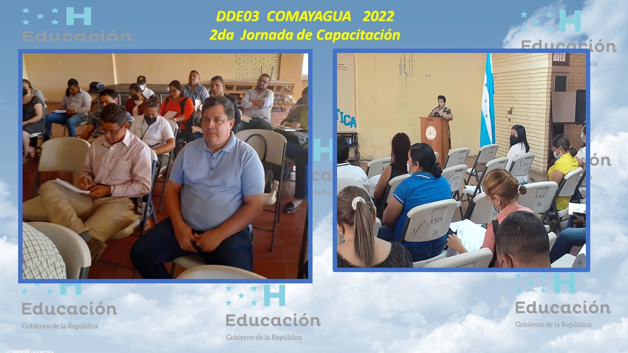 62.- DIRECCIÓN DEPARTAMENTAL DE COMAYAGUA  DDE 03  2DA JORNADA DE CAPACITACIÓN 