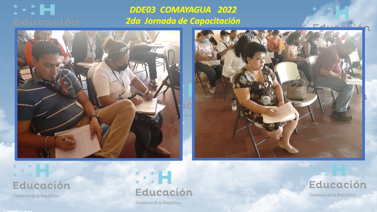 62.- DIRECCIÓN DEPARTAMENTAL DE COMAYAGUA  DDE 03  2DA JORNADA DE CAPACITACIÓN 