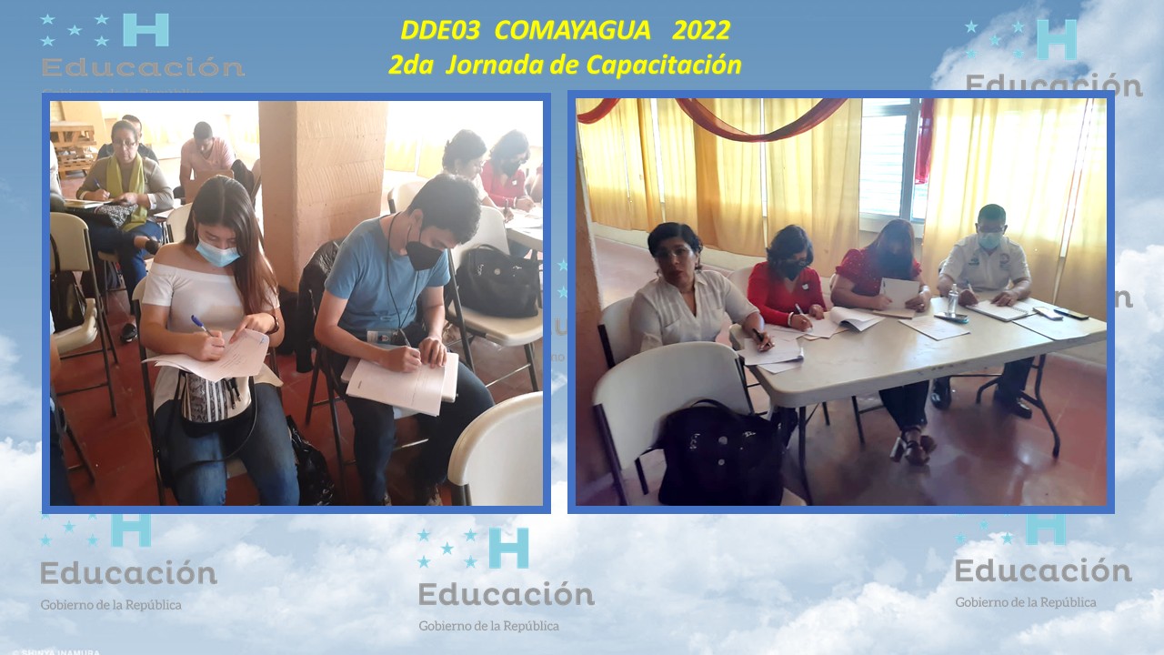 62.- DIRECCIÓN DEPARTAMENTAL DE COMAYAGUA  DDE 03  2DA JORNADA DE CAPACITACIÓN 