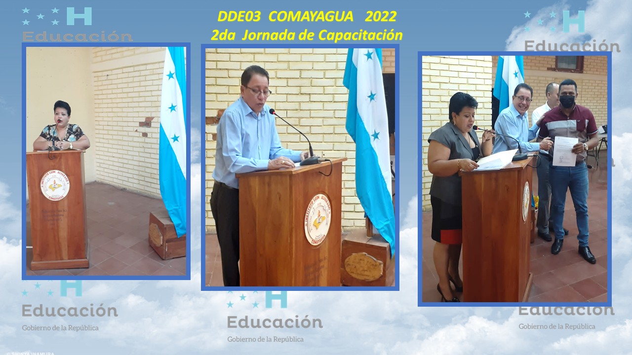 62.- DIRECCIÓN DEPARTAMENTAL DE COMAYAGUA  DDE 03  2DA JORNADA DE CAPACITACIÓN 