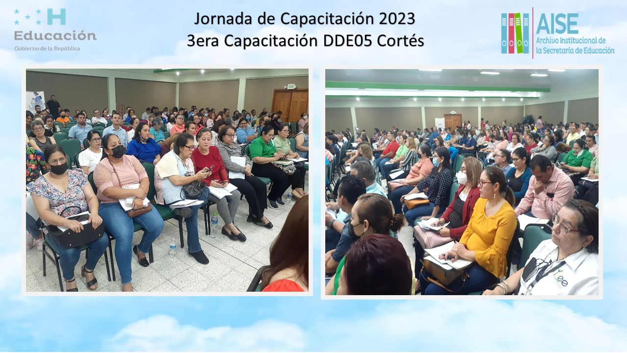 68.- DDE05 - DIRECCIÓN DEPARTAMENTAL CORTÉS 3era  Capacitación