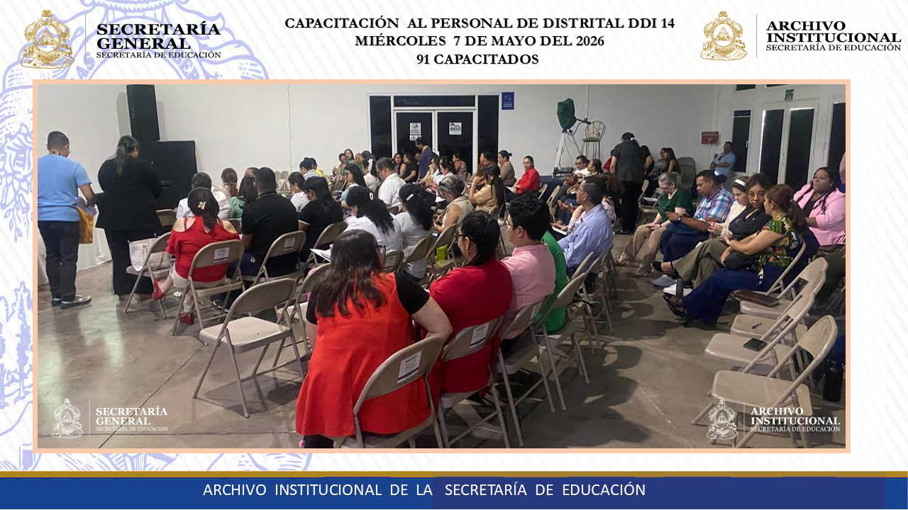 123.- CAPACITACION A LA DIRECCION DISTRITAL # 14 DDI0801 - 14