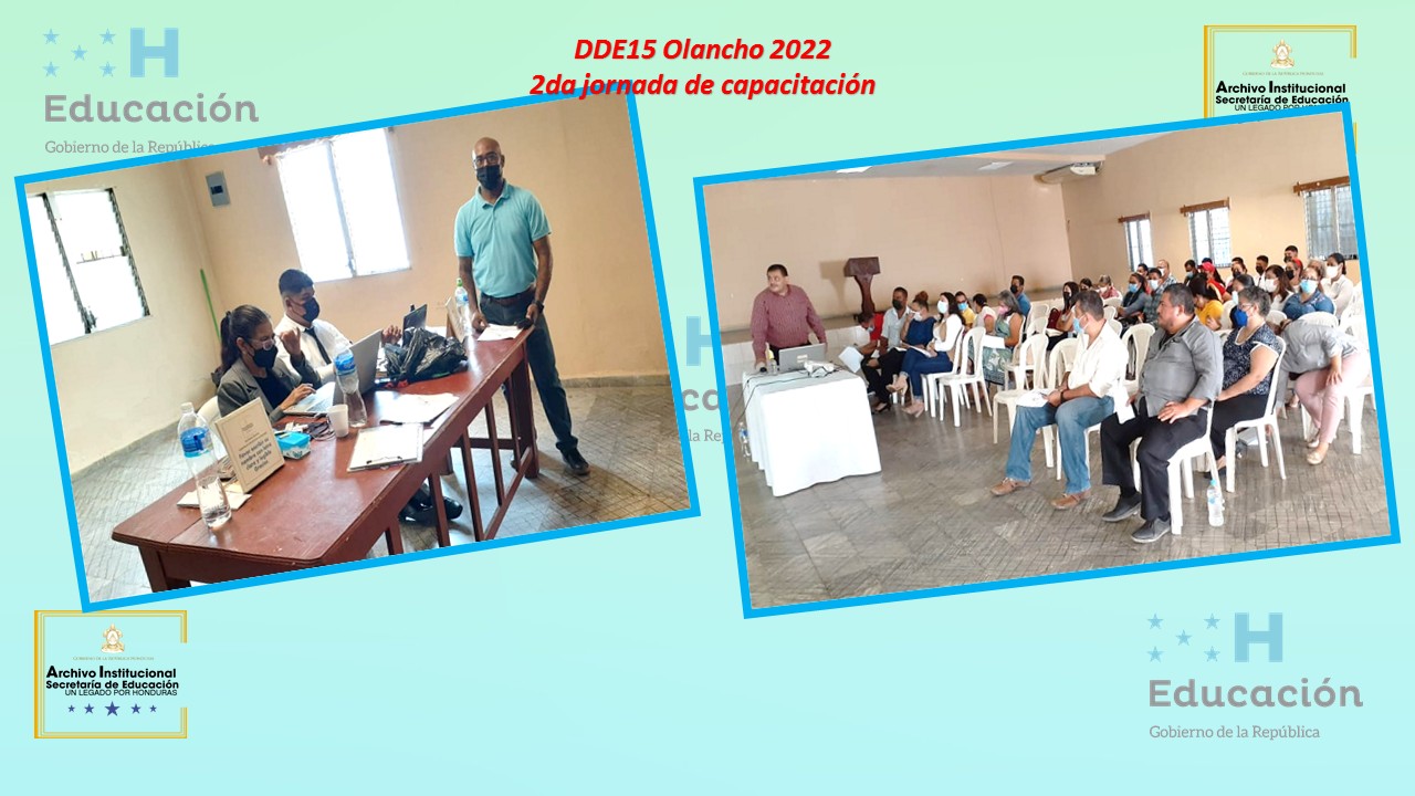 52.- DIRECCIÓN DEPARTAMENTAL DE OLANCHO DDE15    2DA JORNADA 2022 