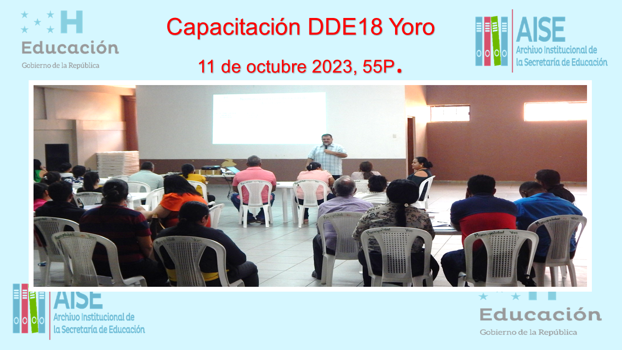 78.- DDE18 DIRECCIÓN DEPARTAMENTAL DE YORO