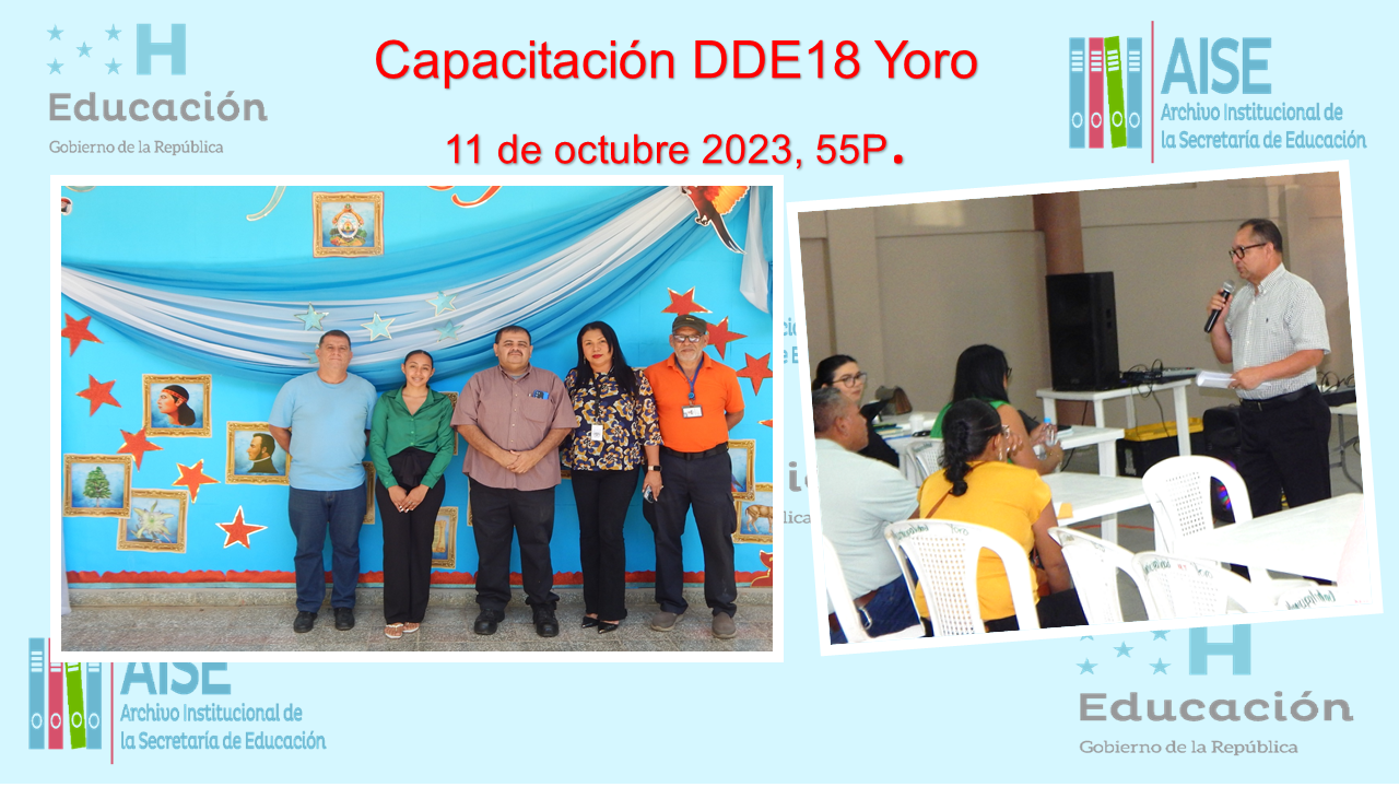 78.- DDE18 DIRECCIÓN DEPARTAMENTAL DE YORO