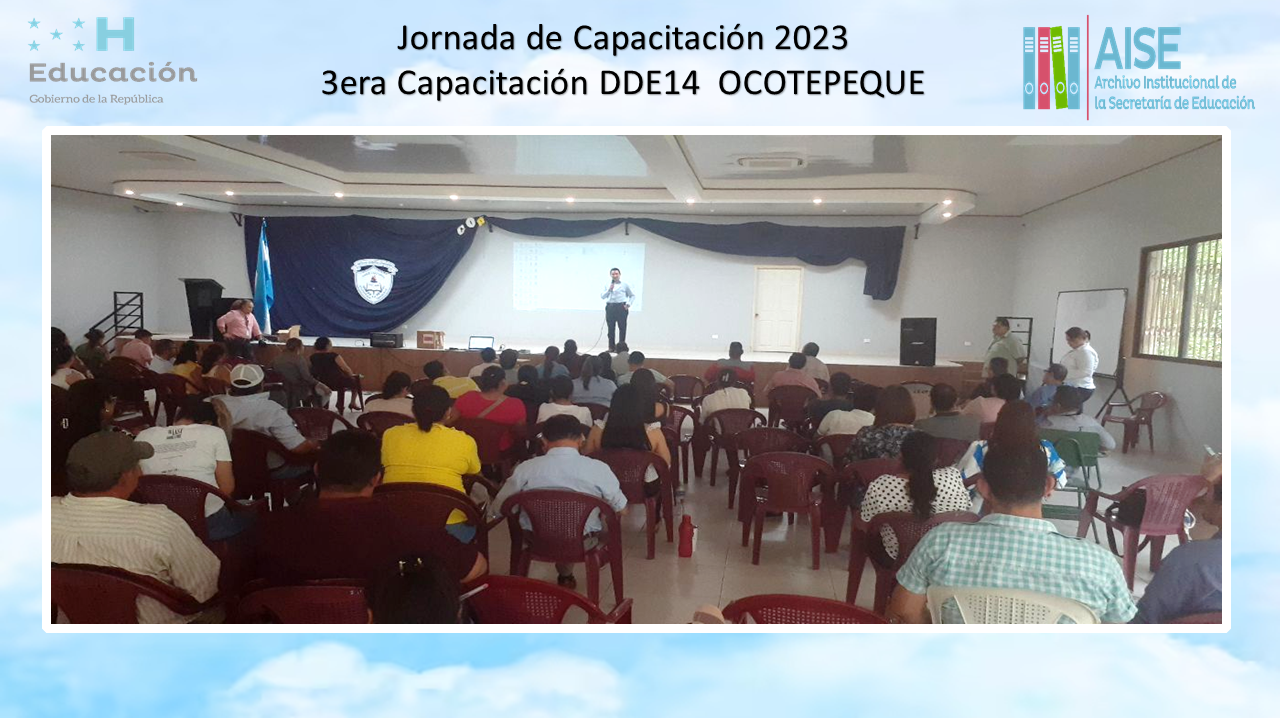 70.- 3ERA CAPACITACIÓN DDE14  OCOTEPEQUE