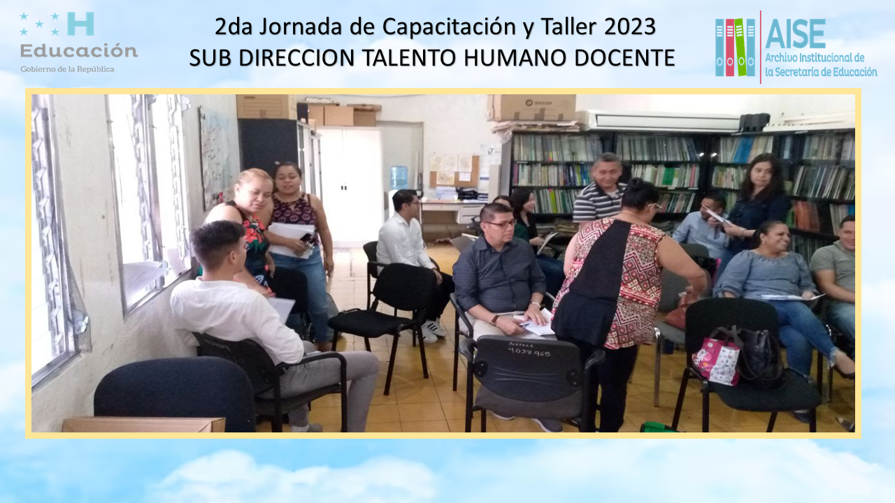 69.-  Taller Seminario y Capacitación Sub Dirección Talento Humano Docente