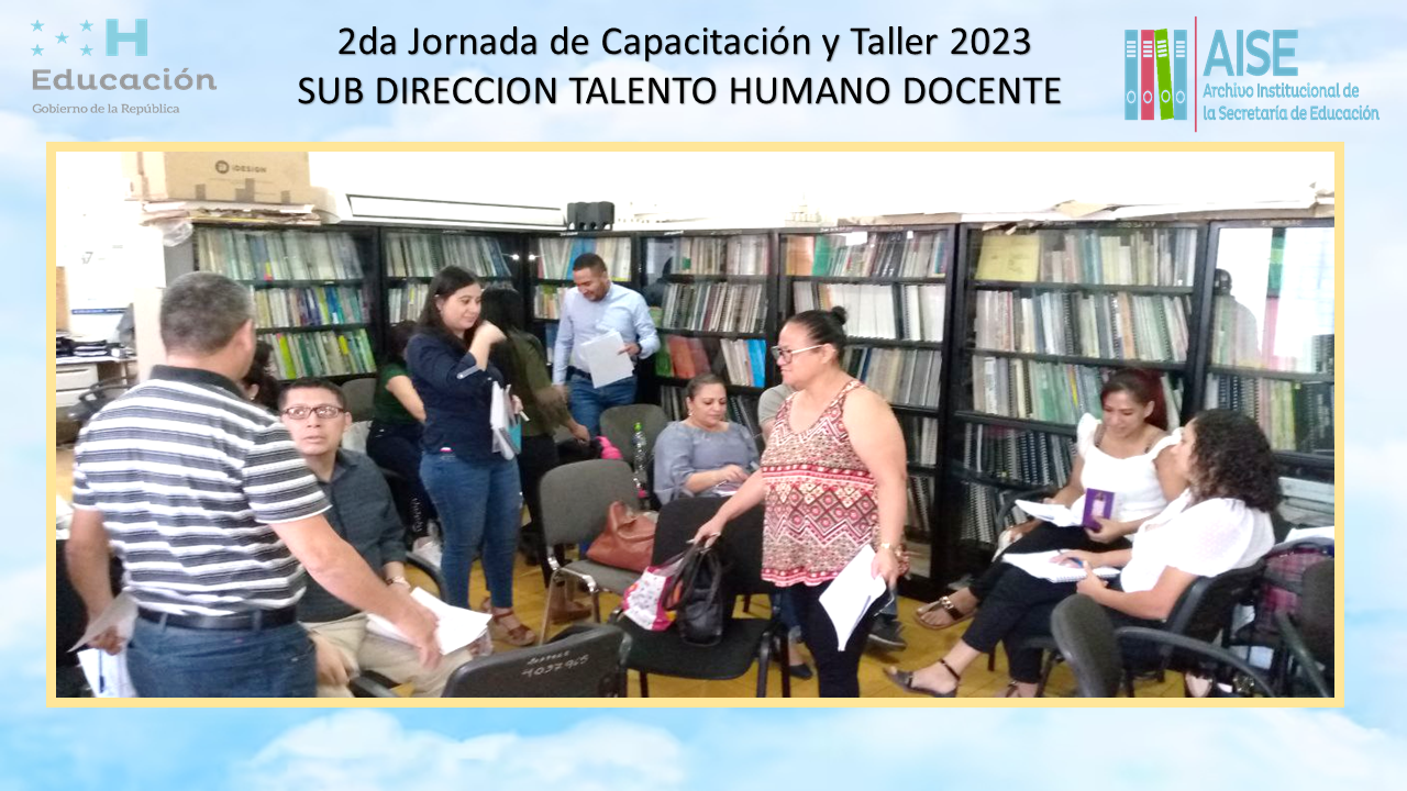 69.-  Taller Seminario y Capacitación Sub Dirección Talento Humano Docente